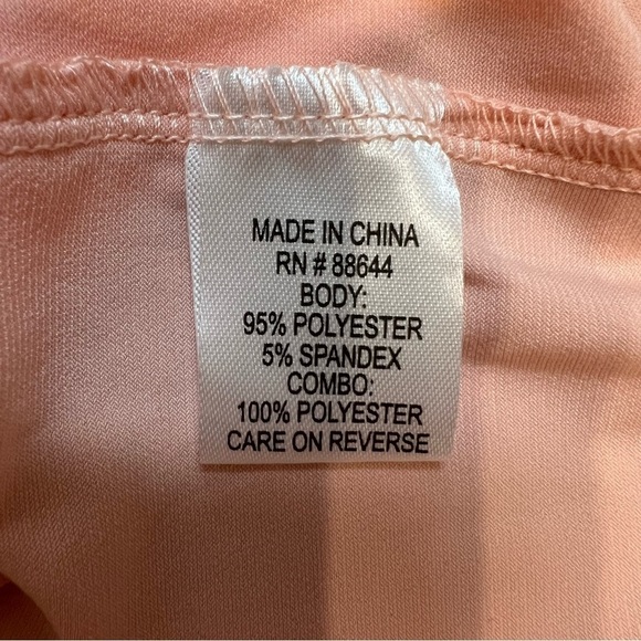 NWT Glamour Night Womens Midi Dress Pink Overlay Cape Floral Short Sleeve Size16 - Picture 8 of 11